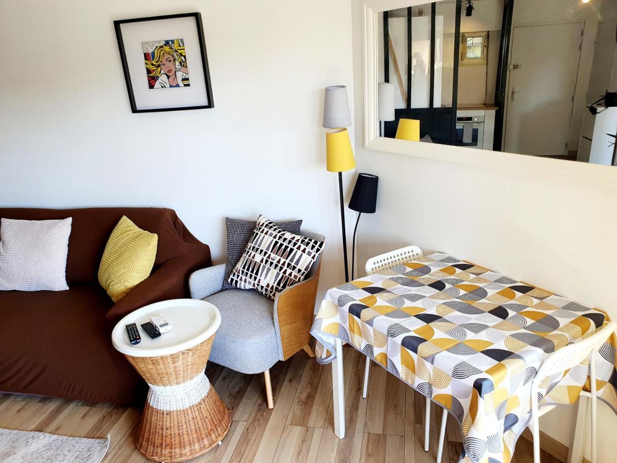 Bel Appartement A 50M De La Plage, 2 Pieces Climatisees, Parking Prive 앙티브 외부 사진